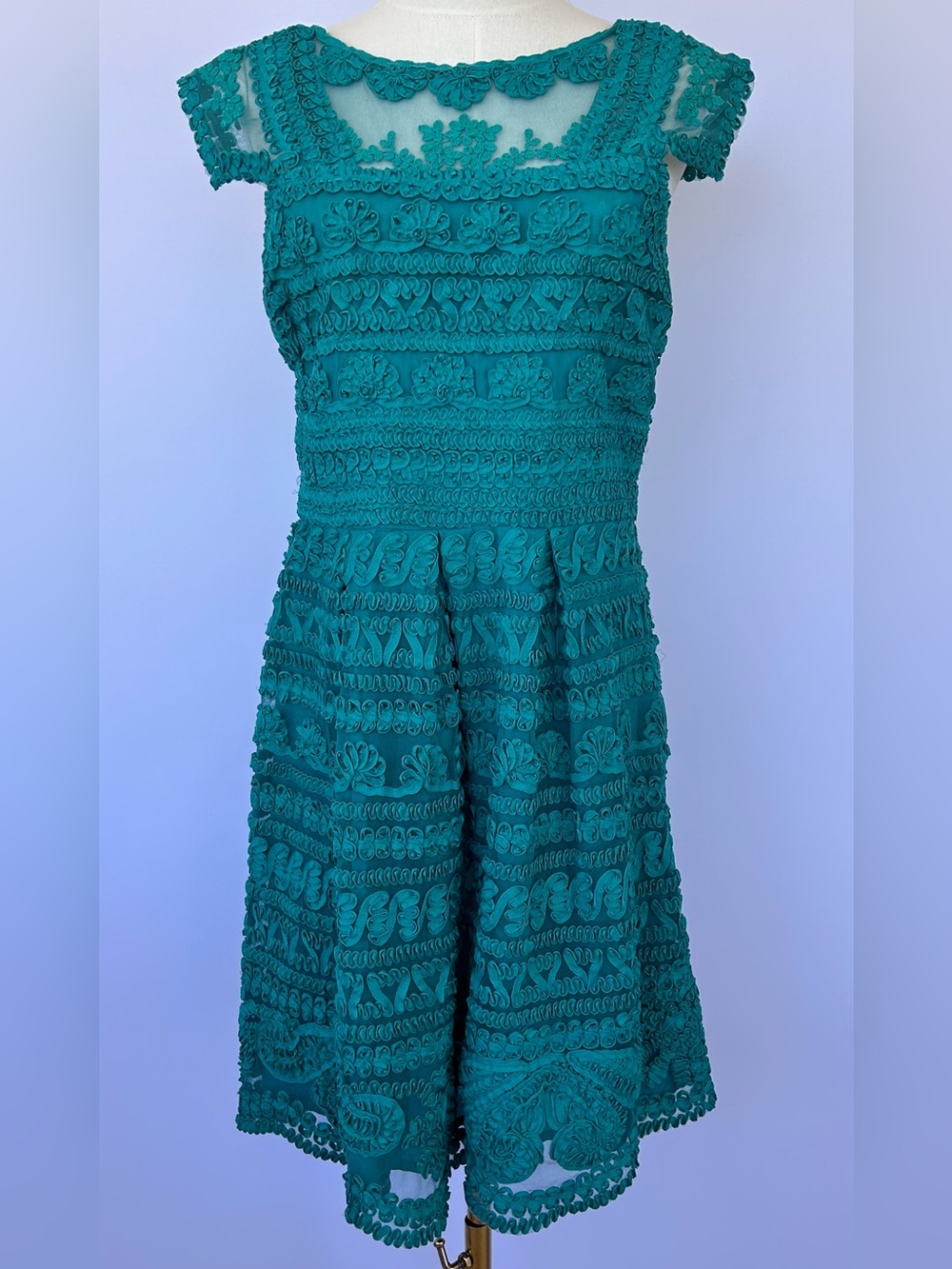 Yoana Baraschi for Anthropologie Women’s New Light Dress in Teal Size‎ 10